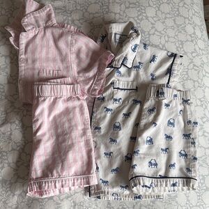 2 pair! Petite Plume short pajama sets!